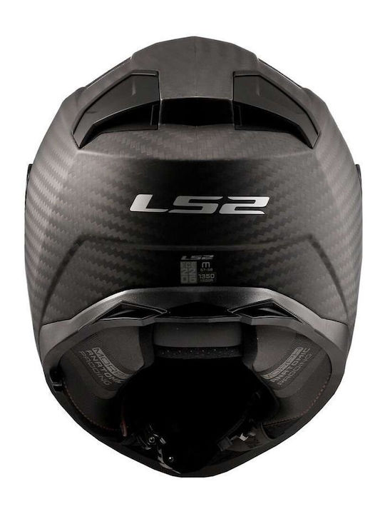 LS2 FF811 Vector II Matt Carbon Motorcycle Helmet Full Face ECE 22.06 1500gr with Pinlock and Sunvisor