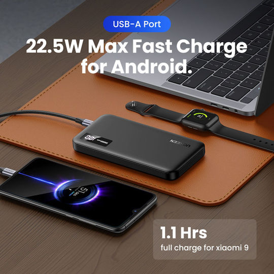 Ugreen PB311 Power Bank 10000mAh 20W Power Delivery / Quick Charge 3.0 Μαύρο