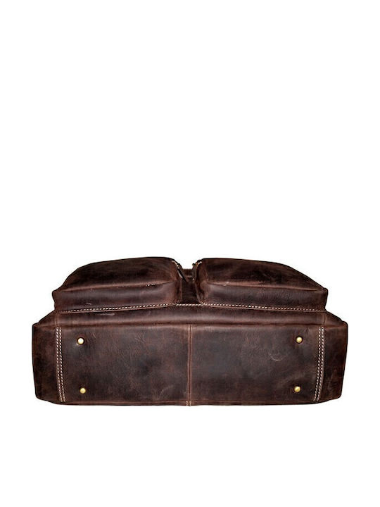Leather Men's Brown Briefcase