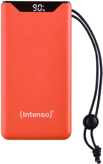 Intenso F10000 Power Bank 10000mAh 20W с USB-A порт и USB-C порт Бързо зареждане 3.0 Оранжев