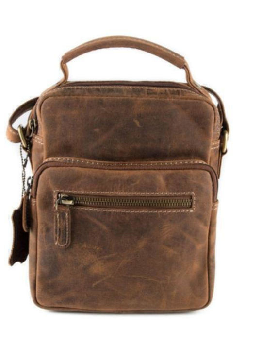 Leather Men's Bag Shoulder / Crossbody Tabac Brown