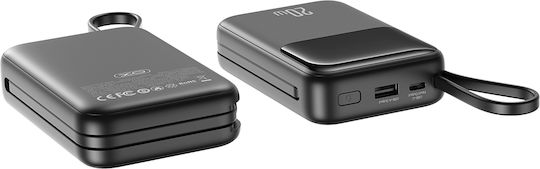 XO PR234 Power Bank 20000mAh с USB-A порт и USB-C порт Черен
