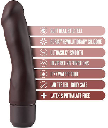 Blush Silicone Realistic Vibrator Brown