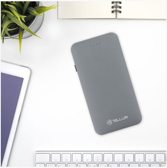 Tellur TLL158131 Power Bank 5000mAh 18W with USB-A Port Quick Charge 3.0 Gray