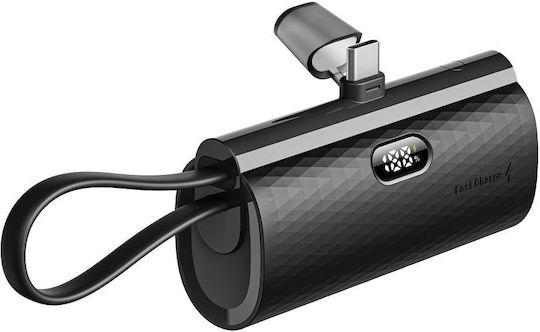 Forcell F-Energy Power Plug F5K3 Type C 5000mAh 20W Power Delivery Μαύρο