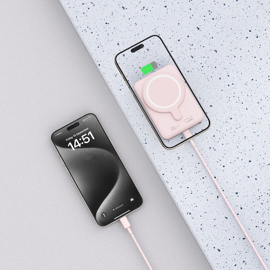 Tech-Protect PB10 LifeMag MagSafe Power Bank 5000mAh Ροζ