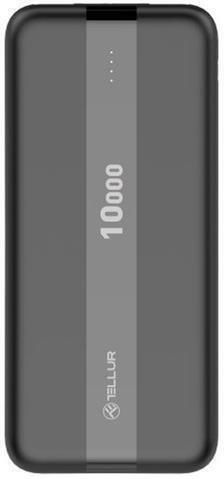 Tellur PBC103 Power Bank 10000mAh με 2 Θύρες USB-A και Θύρα USB-C Μαύρο