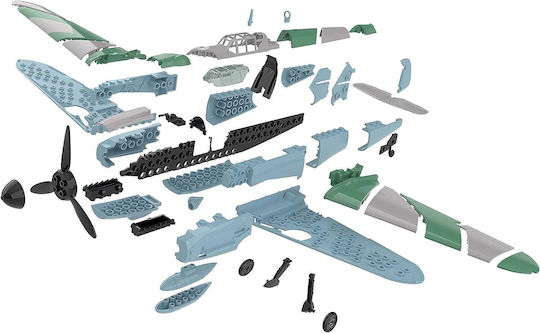 Revell Model Kit Messerschmitt Bf109 G-6 Easy-click Modeling Figure 54 Pieces in Scale 1:32 with Glue and Paints 31x28.4cm.