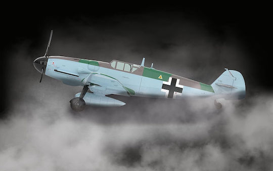 Revell Model Kit Messerschmitt Bf109 G-6 Easy-click Modeling Figure 54 Pieces in Scale 1:32 with Glue and Paints 31x28.4cm.