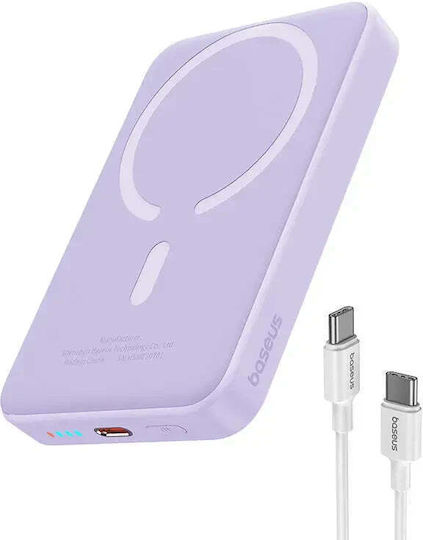 Baseus Mini Air MagSafe Power Bank 10000mAh 20W cu Port USB-C Violet