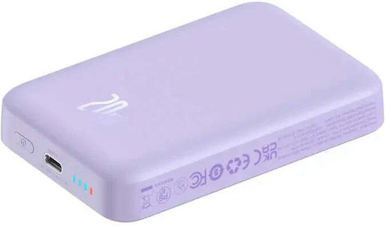 Baseus Mini Air MagSafe Power Bank 10000mAh 20W cu Port USB-C Violet