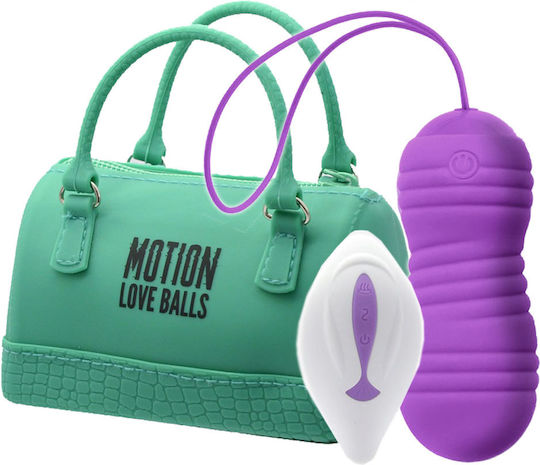 Feelztoys Motion Love Balls Foxy Mini Δονητής Egg με Απομακρυσμένο Έλεγχο 3.2cm Purple