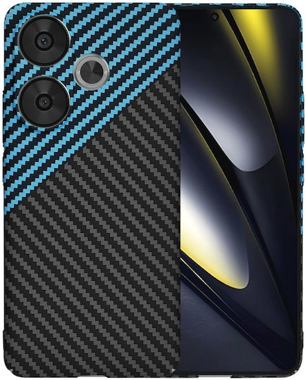 Techsuit Umschlag Rückseite Blau (Poco F6)