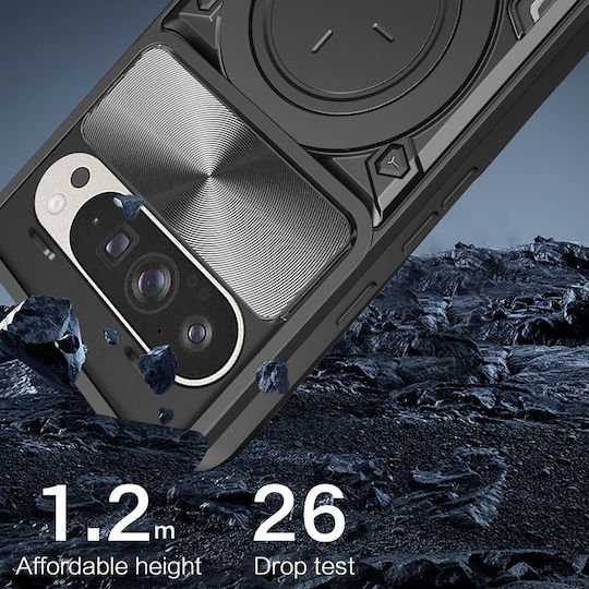 Techsuit Camguard Pro Umschlag Rückseite Silikon Lila (Google Pixel 9 / 9 Pro)