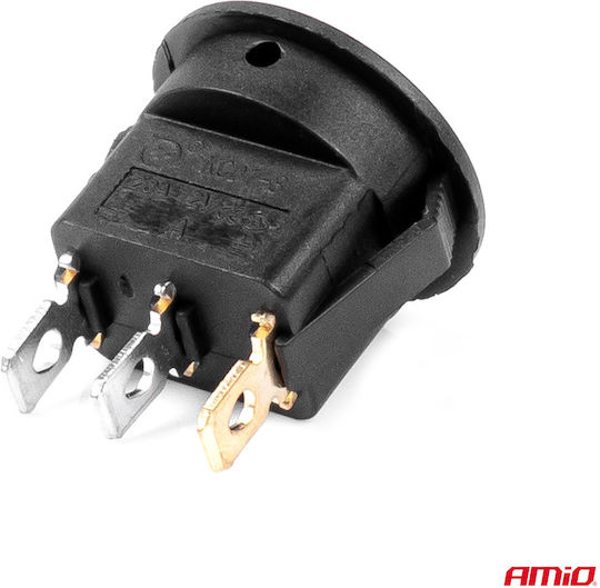 AMiO Διακόπτης On/Off Αυτοκινήτου 12V-24V Κόκκινο