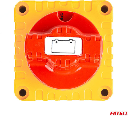 AMiO Batterieschalter Auto 12V Universal Schwarz