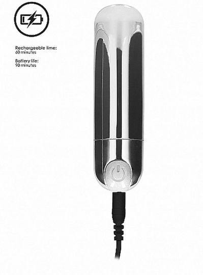 Shots 7 Speed Bullet Mini Δονητής Bullet 7.7cm Silver