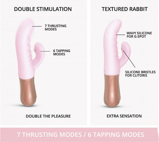 Love to Love Vibrator Kaninchen 10.5cm Rosa