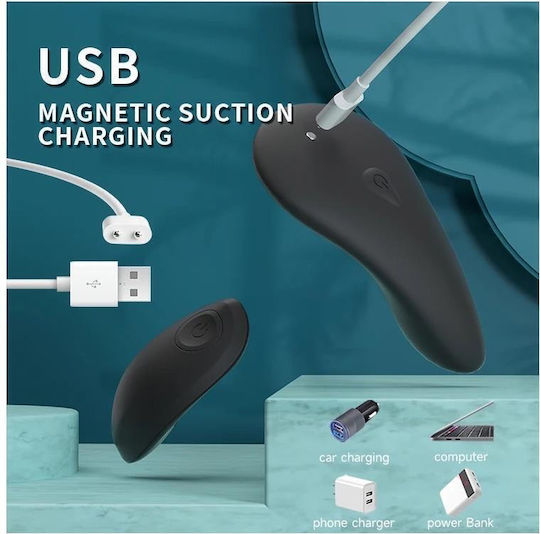 Tardenoche Mini Vibrator for Couples with Remote Control 9.3cm Black