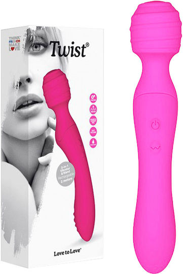Love to Love Vibrator Masaj 21.5cm Roz
