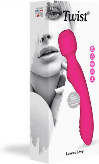 Love to Love Vibrator Masaj 21.5cm Roz
