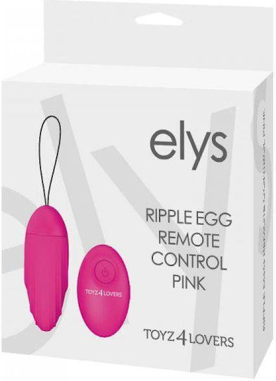 Toyz4lovers ELys Ripple Egg Remote Control Mini Δονητής Egg με Απομακρυσμένο Έλεγχο 9cm Pink