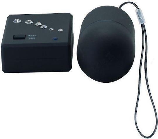 Toyz4lovers Timeless Crystal Lover Vibrator Bullet with Remote Control Black