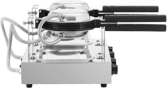 Double Bubble Waffle Maker Teflon 2 X 1400 W