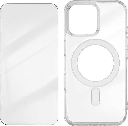 4smarts Hülle Magsafe iPhone 16 Pro Max Stoßfest Panzerglas 9H Transparent