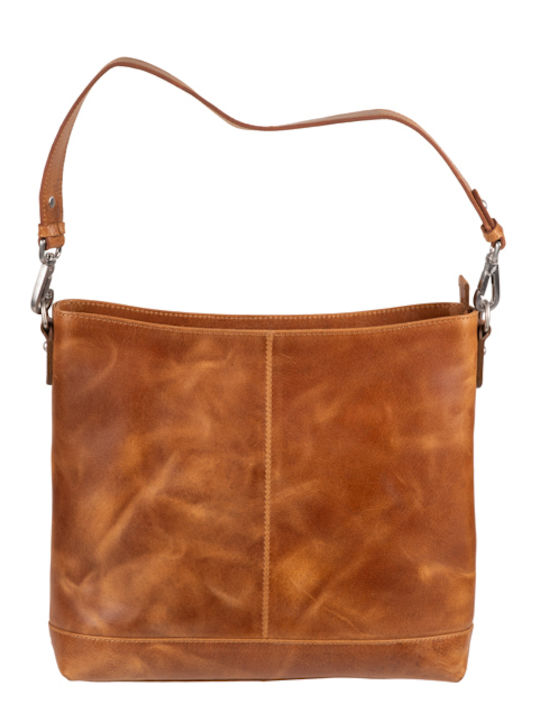 Leder Damentasche Umhängetasche Tabac Braun
