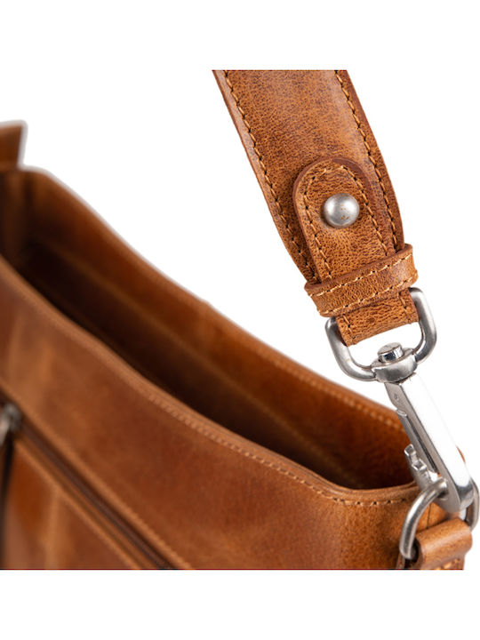 Leder Damentasche Umhängetasche Tabac Braun
