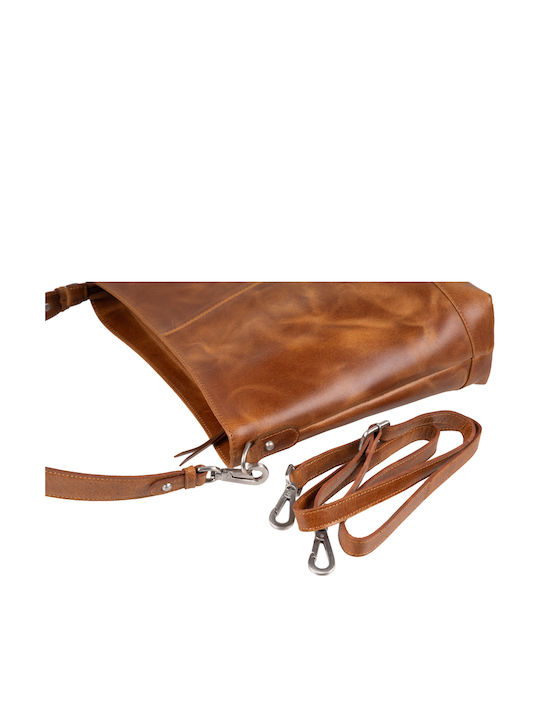 Leder Damentasche Umhängetasche Tabac Braun