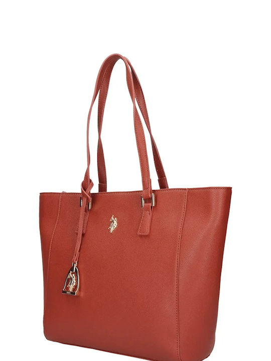 U.S. Polo Assn. Women's Bag Shopper Shoulder Red