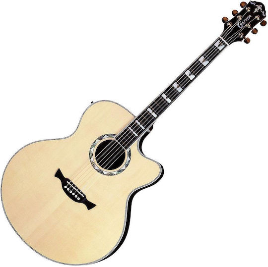 Crafter Semi-Acoustic Guitar JE-24 Cutaway Natural