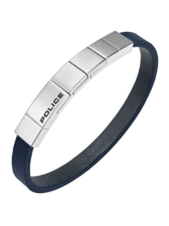Police Men's Leather Bracelet 21cm