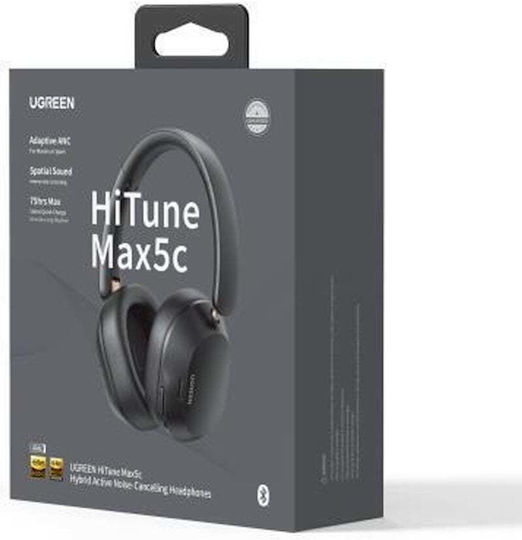 Ugreen HP203 Ασύρματα / Ενσύρματα Over Ear Ακουστικά με 45 ώρες Λειτουργίας Μαύρα