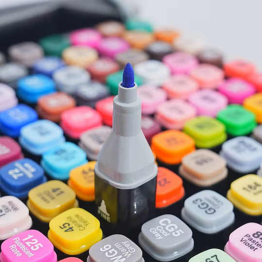 Marker Gestaltung von 1mm Set 80 Farben
