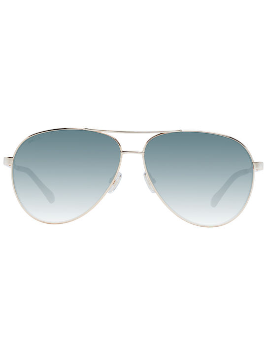 Jimmy Choo Women's Sunglasses with Gold Metal Frame and Gray Gradient Lens Jimena/S 2M2/9O