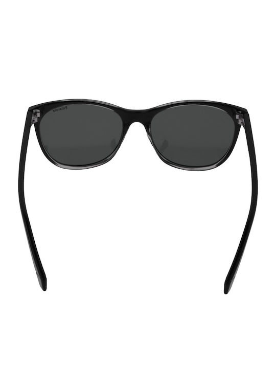 Polaroid Women’s Sunglasses With Black Horn-Rimmed Frame And Grey Lens PLD4161/S 7C5/M9