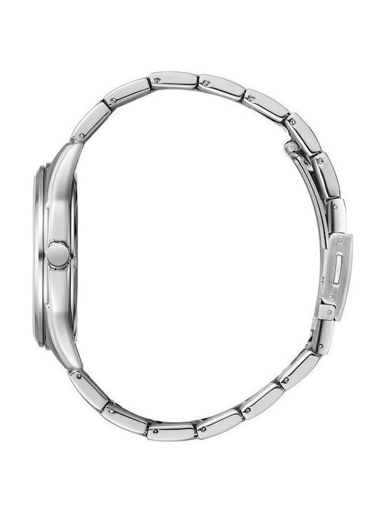 Lee Cooper Мъжки Часовник 41мм На Батерия със Сребърна Метална Гривна