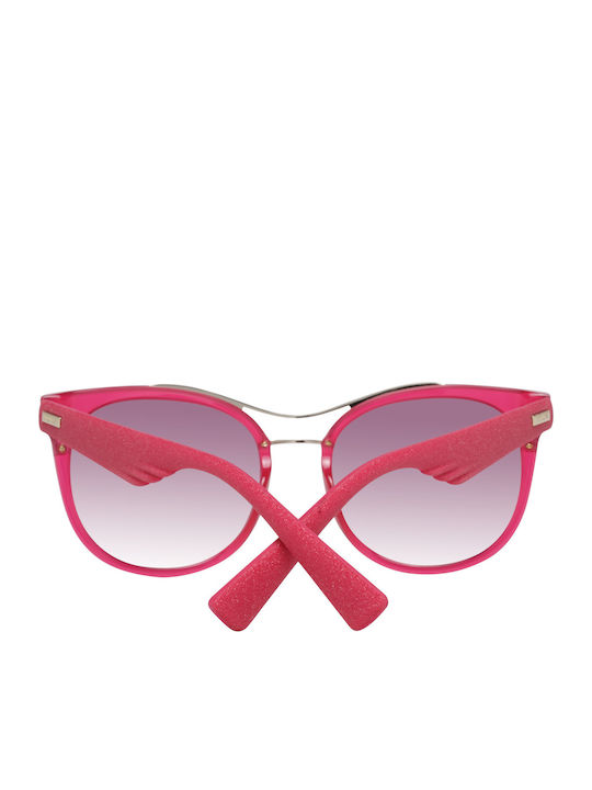 Police Sparkle 3 Women's Sunglasses with Pink Plastic Frame and Pink Gradient Mirror Lens SPL412 9M5X