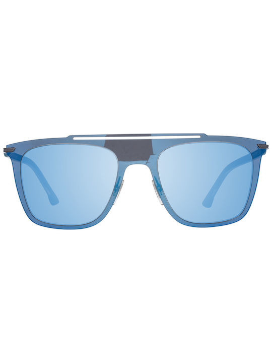 Police Men's Sunglasses with Blue Plastic Frame and Blue Lens SPL581M 627B