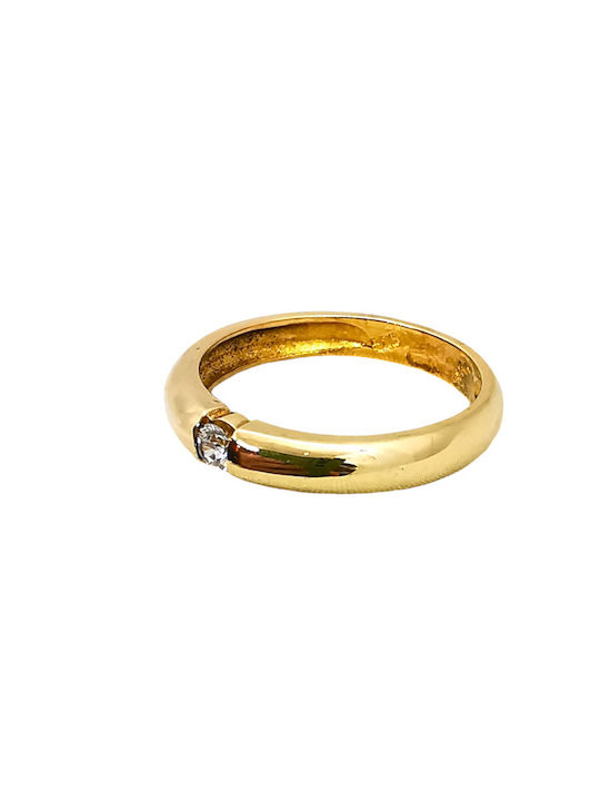 Kosmima1 Ring with Zircon made of Gold 14K