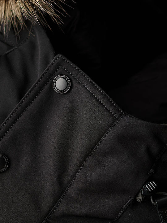 D3 Ovin Everest Jacke Bomber Schwarz