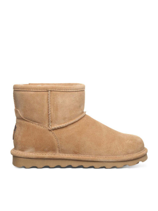 Suede Women's Ankle Boots Brown