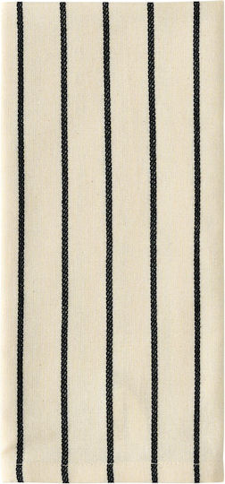 Kentia Fazzy Towel from 100% Cotton in Black Color 40x60cm 2pcs