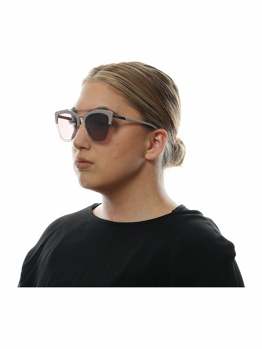 Police Damen Sonnenbrille mit Lila Gestell und Lila Spiegel Linse SPL618 300X
