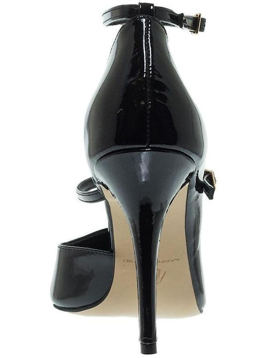 Mourtzi Patent Leather Black Heels