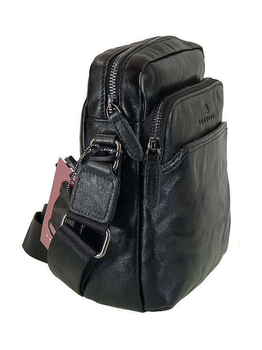 Leather Men's Bag Shoulder / Crossbody Black