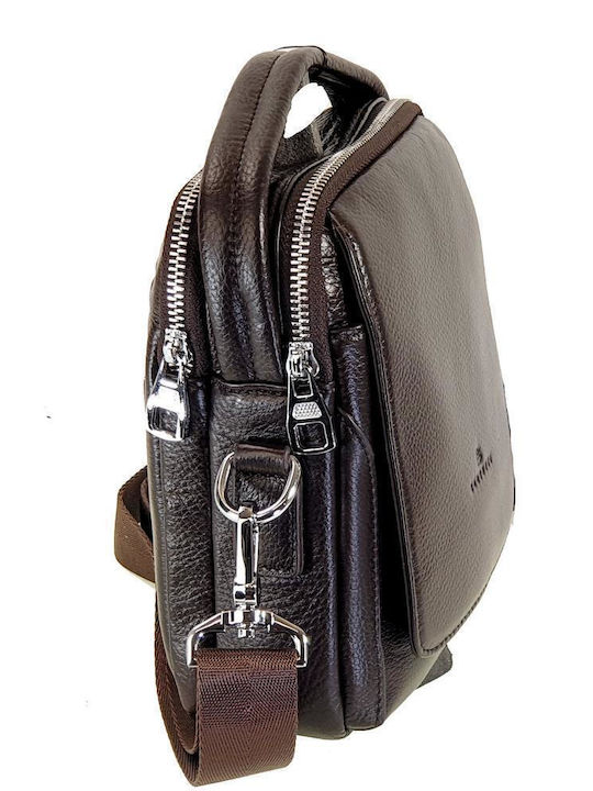 Leather Men's Bag Shoulder / Crossbody Brown